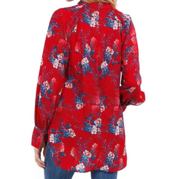 French Connection Kioa Crepe Tie Neck Top - Picture 3 of 7